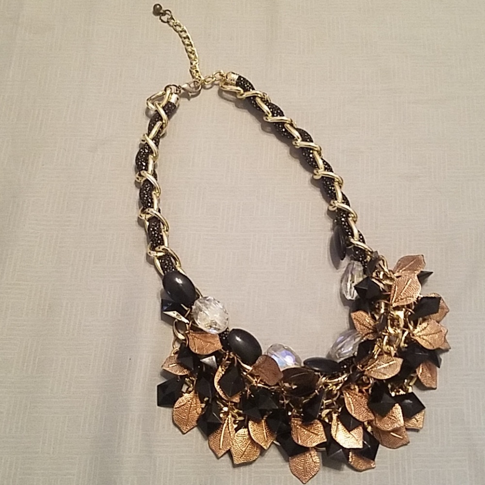 Black gold necklace